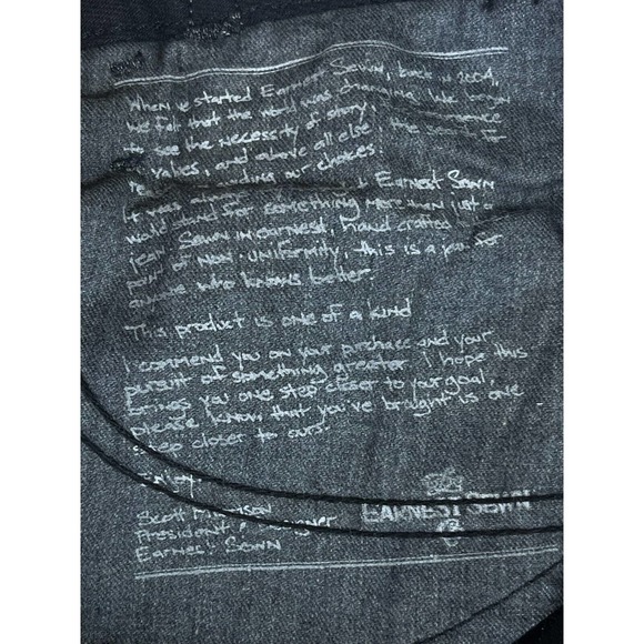 Earnest Sewn Harlan Cigarette Leg Jeans Womens 25 Black Pockets Low Rise - Picture 16 of 16